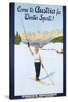 Austria for Winter Sports Poster-null-Stretched Canvas