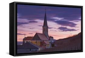 Austria, Gumpoldskirchen (Village), Church, Evening Mood-Rainer Mirau-Framed Stretched Canvas