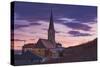 Austria, Gumpoldskirchen (Village), Church, Evening Mood-Rainer Mirau-Stretched Canvas