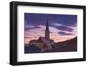 Austria, Gumpoldskirchen (Village), Church, Evening Mood-Rainer Mirau-Framed Photographic Print