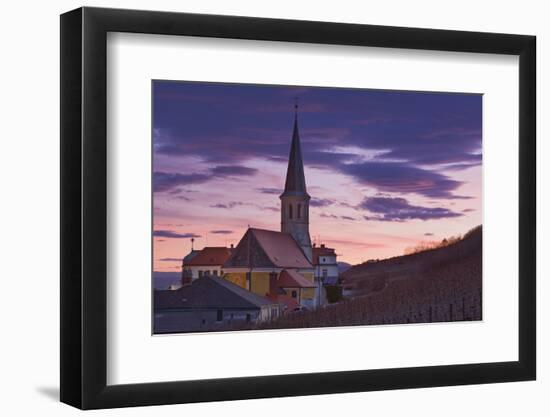 Austria, Gumpoldskirchen (Village), Church, Evening Mood-Rainer Mirau-Framed Photographic Print