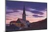 Austria, Gumpoldskirchen (Village), Church, Evening Mood-Rainer Mirau-Mounted Photographic Print