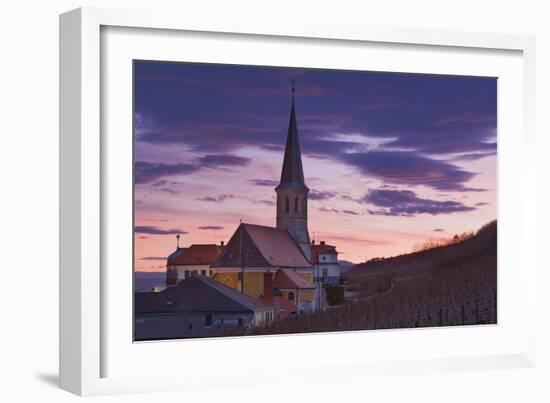 Austria, Gumpoldskirchen (Village), Church, Evening Mood-Rainer Mirau-Framed Photographic Print