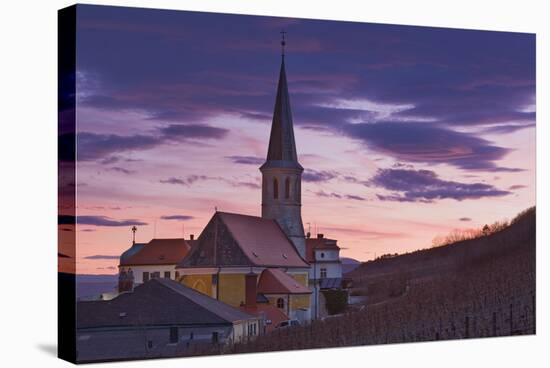 Austria, Gumpoldskirchen (Village), Church, Evening Mood-Rainer Mirau-Stretched Canvas
