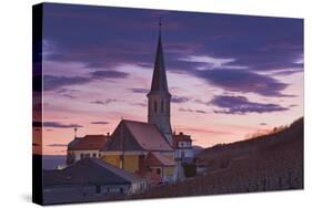 Austria, Gumpoldskirchen (Village), Church, Evening Mood-Rainer Mirau-Stretched Canvas