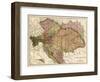 Austria-Hungary - Panoramic Map-Lantern Press-Framed Art Print