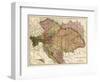 Austria-Hungary - Panoramic Map-Lantern Press-Framed Art Print