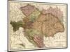 Austria-Hungary - Panoramic Map-Lantern Press-Mounted Art Print