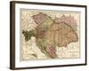 Austria-Hungary - Panoramic Map-Lantern Press-Framed Art Print