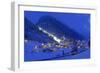 Austria, Ischgl, Local Overview, Winter, by Night,-Ludwig Mallaun-Framed Photographic Print