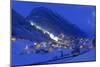 Austria, Ischgl, Local Overview, Winter, by Night,-Ludwig Mallaun-Mounted Photographic Print