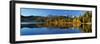 Austria, Kitzbuehel, Black Lake, Autumn,-Ludwig Mallaun-Framed Photographic Print