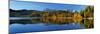 Austria, Kitzbuehel, Black Lake, Autumn,-Ludwig Mallaun-Mounted Photographic Print