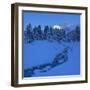 Austria, Kühtai, Winter Evening-Ludwig Mallaun-Framed Photographic Print