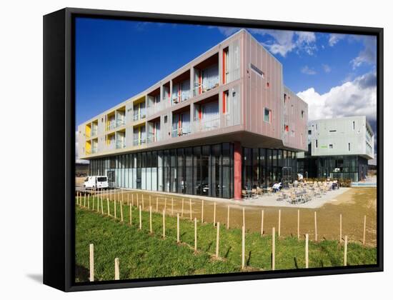 Austria, Lower Austria, Langenlois, Hotel, Buildings, Outside-Facade-Rainer Mirau-Framed Stretched Canvas