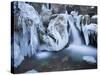 Austria, Lower Austria, MirafŠlle (Waterfall), Winter-Rainer Mirau-Stretched Canvas