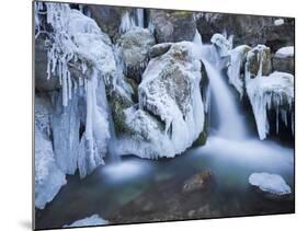 Austria, Lower Austria, MirafŠlle (Waterfall), Winter-Rainer Mirau-Mounted Photographic Print