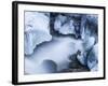 Austria, Lower Austria, MirafŠlle (Waterfall), Winter-Rainer Mirau-Framed Photographic Print