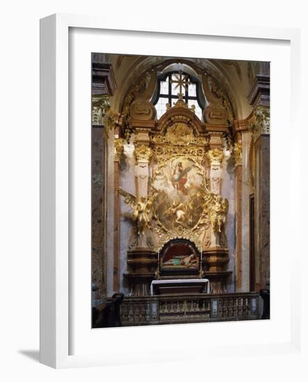 Austria, Melk Abbey, Side Altar of St Michael-Johann Michael Rottmayr-Framed Giclee Print