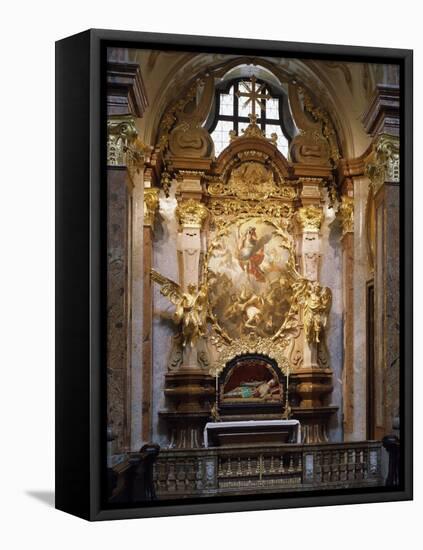 Austria, Melk Abbey, Side Altar of St Michael-Johann Michael Rottmayr-Framed Stretched Canvas