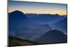 Austria, Mieminger Plateau, Oberinntal, Morning Mood,-Ludwig Mallaun-Mounted Photographic Print