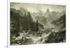 Austria Mountains 1891-null-Framed Giclee Print