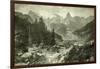 Austria Mountains 1891-null-Framed Giclee Print