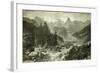 Austria Mountains 1891-null-Framed Giclee Print