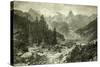 Austria Mountains 1891-null-Stretched Canvas