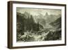 Austria Mountains 1891-null-Framed Giclee Print