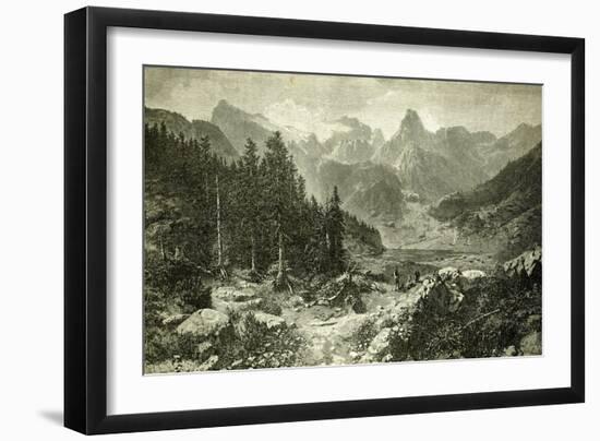 Austria Mountains 1891-null-Framed Giclee Print