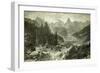 Austria Mountains 1891-null-Framed Giclee Print