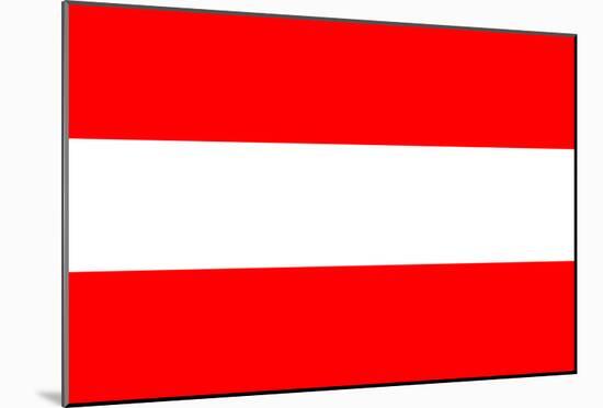 Austria National Flag Poster Print-null-Mounted Poster