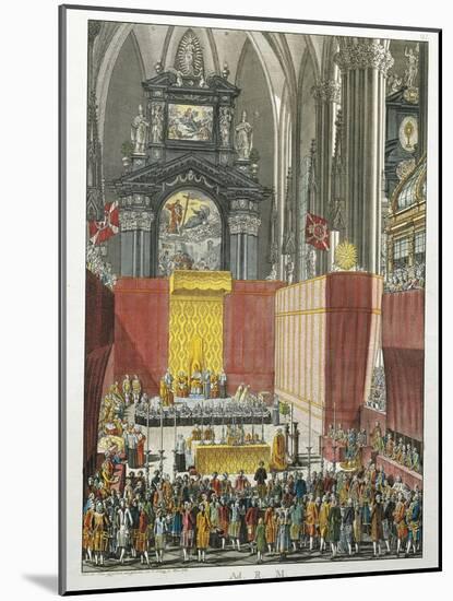 Austria, Pope Pius Vi in Stephansdom in Vienna at Easter-null-Mounted Giclee Print