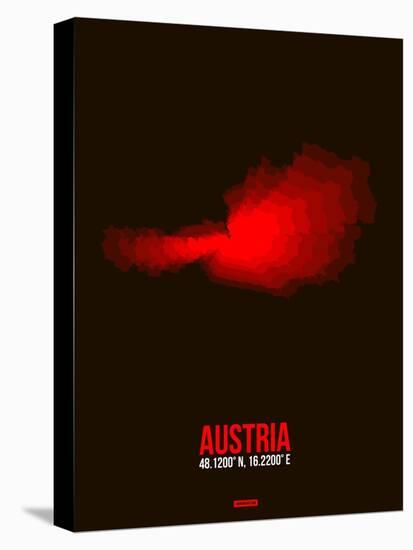 Austria Radiant Map 1-NaxArt-Stretched Canvas