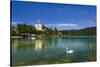 Austria, Salzburg Country, Salzkammergut, Fuschl Am See, Lake Fuschlsee, Castle Fuschl-Udo Siebig-Stretched Canvas