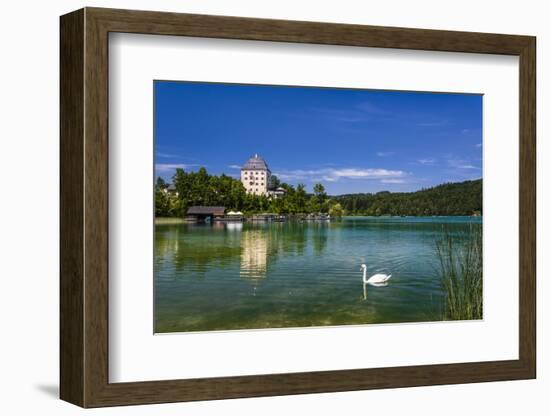 Austria, Salzburg Country, Salzkammergut, Fuschl Am See, Lake Fuschlsee, Castle Fuschl-Udo Siebig-Framed Photographic Print