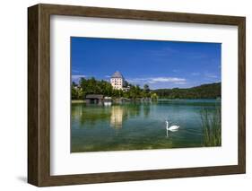 Austria, Salzburg Country, Salzkammergut, Fuschl Am See, Lake Fuschlsee, Castle Fuschl-Udo Siebig-Framed Photographic Print