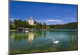 Austria, Salzburg Country, Salzkammergut, Fuschl Am See, Lake Fuschlsee, Castle Fuschl-Udo Siebig-Mounted Photographic Print