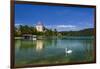 Austria, Salzburg Country, Salzkammergut, Fuschl Am See, Lake Fuschlsee, Castle Fuschl-Udo Siebig-Framed Photographic Print