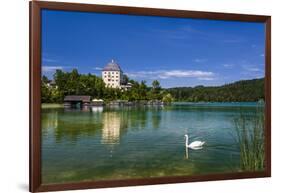 Austria, Salzburg Country, Salzkammergut, Fuschl Am See, Lake Fuschlsee, Castle Fuschl-Udo Siebig-Framed Photographic Print
