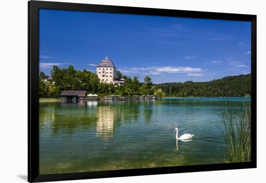 Austria, Salzburg Country, Salzkammergut, Fuschl Am See, Lake Fuschlsee, Castle Fuschl-Udo Siebig-Framed Photographic Print