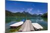 Austria, Salzburg Country, Salzkammergut, Fuschl Am See, Lake Fuschlsee, West Shore Against Stack-Udo Siebig-Mounted Photographic Print