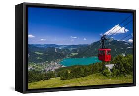 Austria, Salzburger Land (Ferderal State of Austria), Lake Wolfgangsee-Udo Siebig-Framed Stretched Canvas