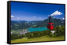 Austria, Salzburger Land (Ferderal State of Austria), Lake Wolfgangsee-Udo Siebig-Framed Stretched Canvas