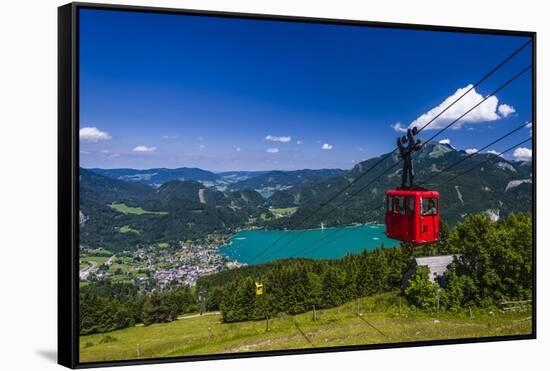 Austria, Salzburger Land (Ferderal State of Austria), Lake Wolfgangsee-Udo Siebig-Framed Stretched Canvas