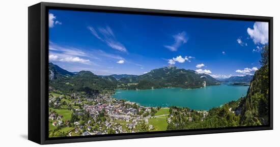 Austria, Salzburger Land (Ferderal State of Austria), Lake Wolfgangsee-Udo Siebig-Framed Stretched Canvas