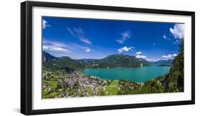 Austria, Salzburger Land (Ferderal State of Austria), Lake Wolfgangsee-Udo Siebig-Framed Photographic Print