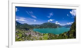 Austria, Salzburger Land (Ferderal State of Austria), Lake Wolfgangsee-Udo Siebig-Framed Photographic Print