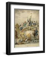 Austria, Satire Depicting Barricades at Vienna During 1848 Revolution-Henry Fuseli-Framed Giclee Print